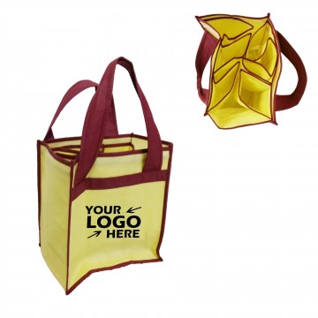 Non-woven 6 Wine Bottles Tote Bag